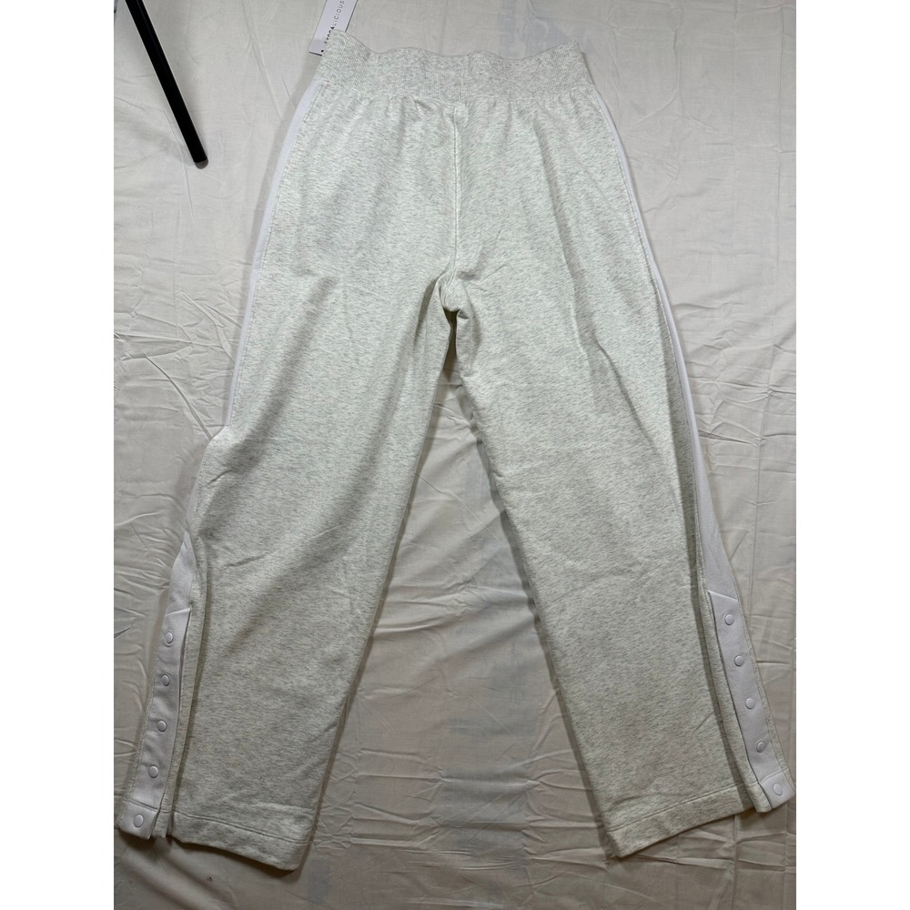 Yogalicious Cloud Plush Sanctuary Pant Heather Grey Wide Leg Snap Button Large - Picture 7 of 9